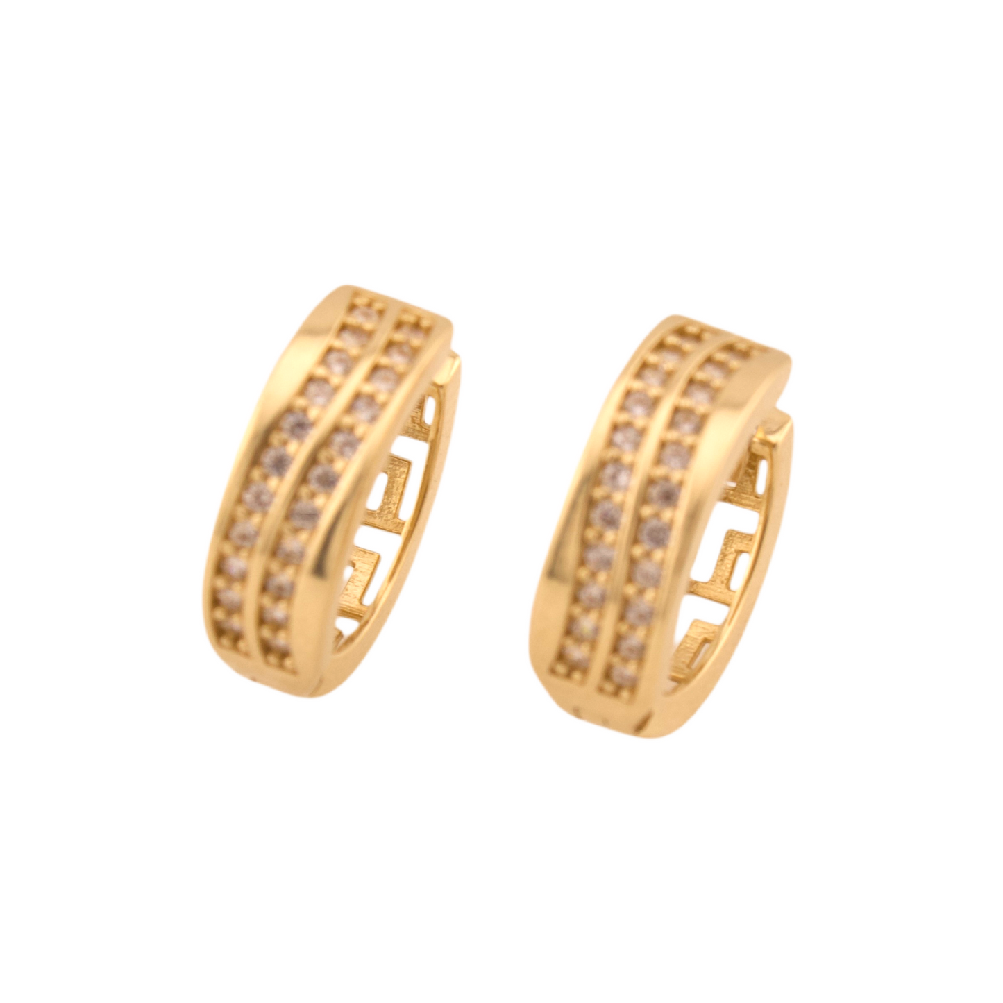 Zirconia Hoop Earrings