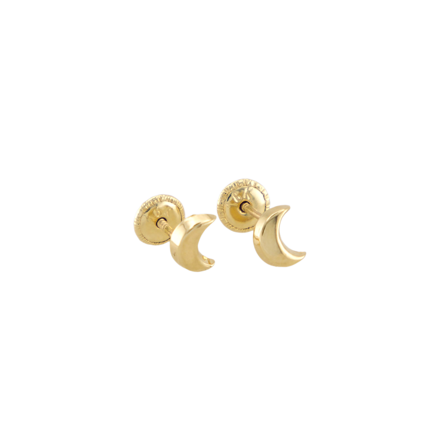 Half Moon Stud Earrings