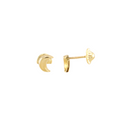 Half Moon Stud Earrings