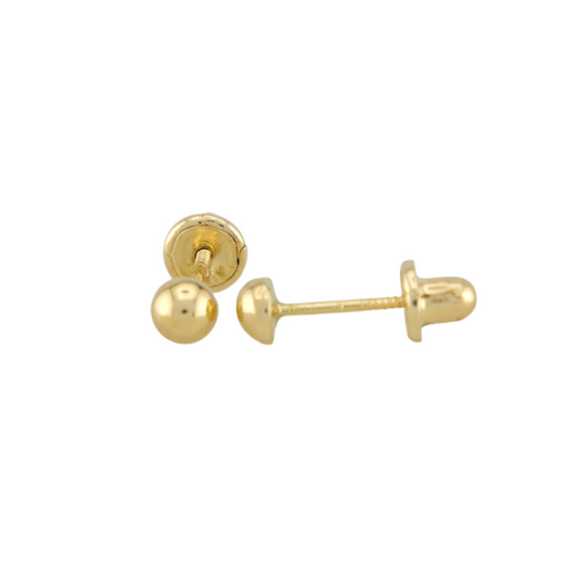 Balls of Gold Stud Earrings