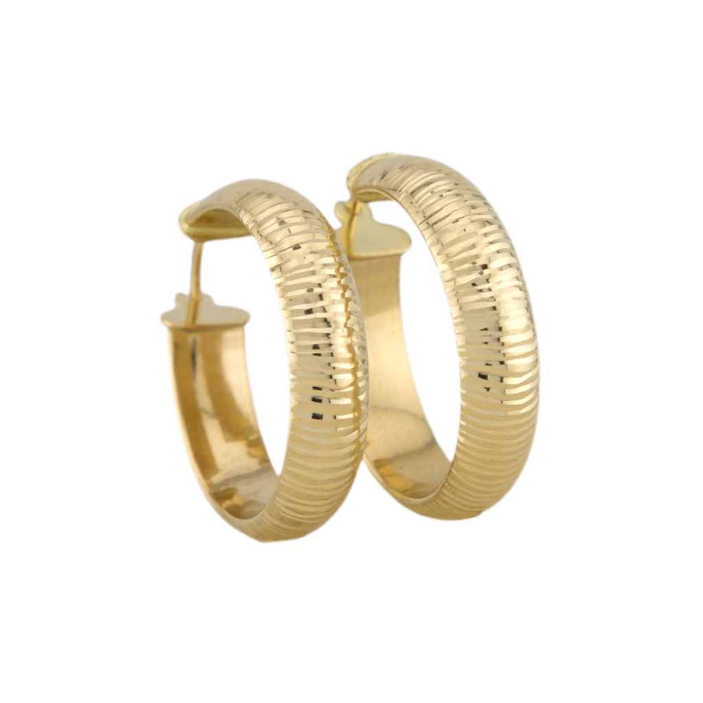 Texture Hoops Earrings