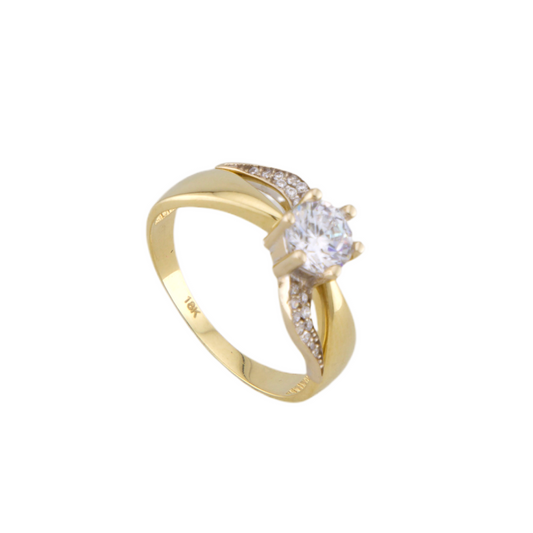 Solitaire With Zirconia Ring