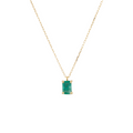 Genuine Emerald Stone Necklace