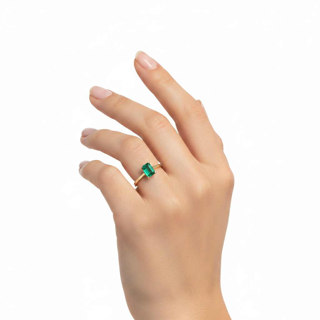 Genuine Emerald Ring