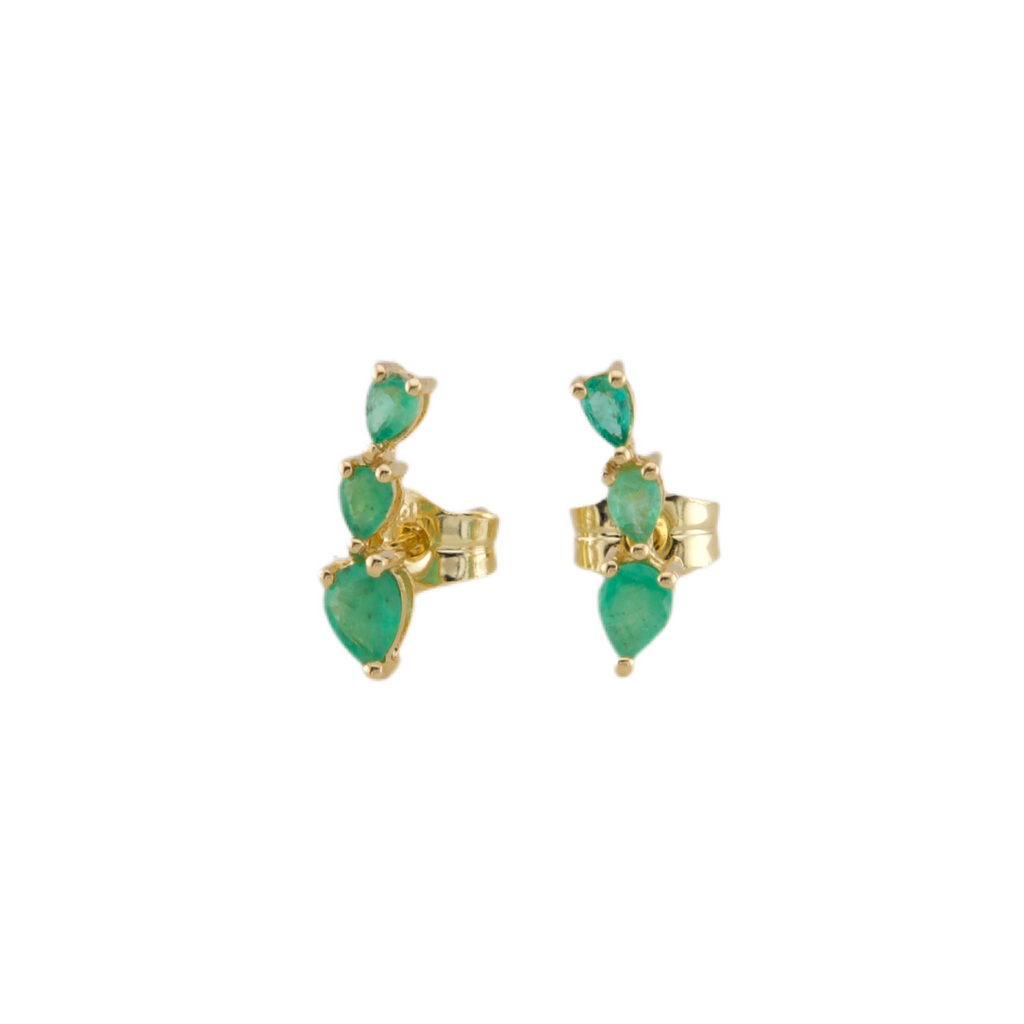 Emerald Stud Earrings