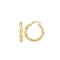 Fancy Twisted Hoops Earrings