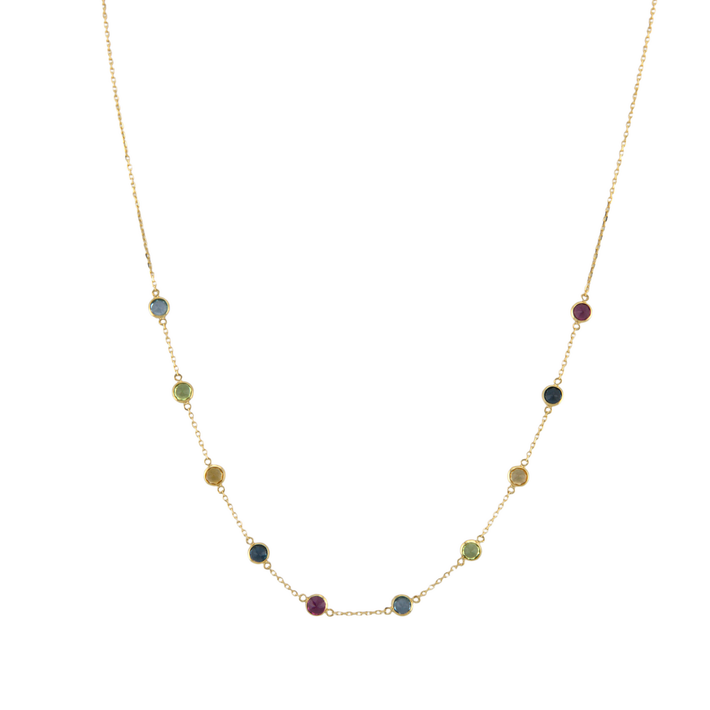 Multicolor Semi Precious Necklace
