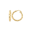 Fancy Twisted Hoops Earrings