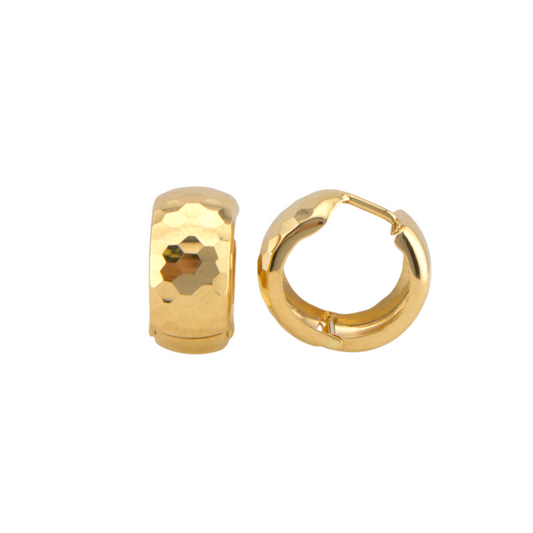 Diamond Cut Hoops Earrings