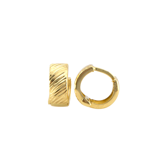 Diamond Cut Hoops Earrings