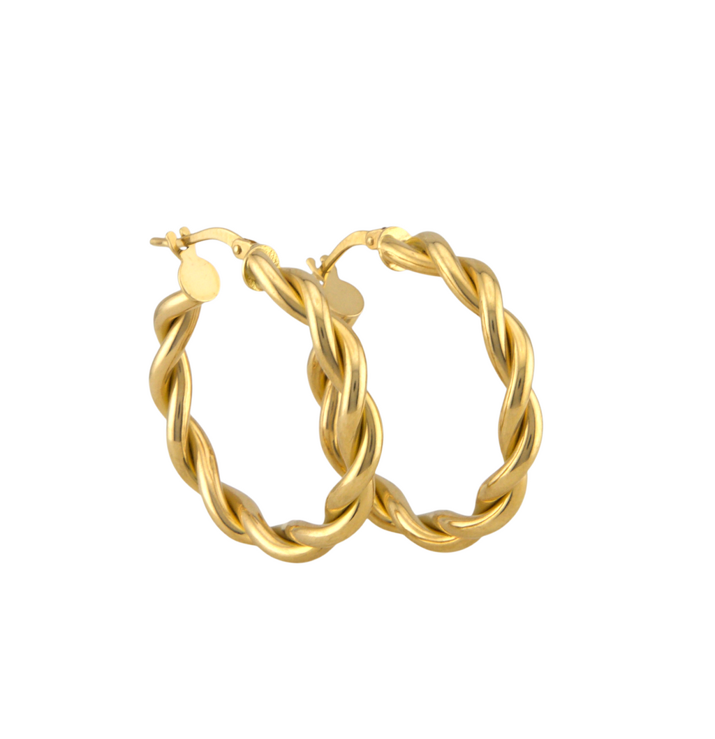 Twisted Hoops Earrings