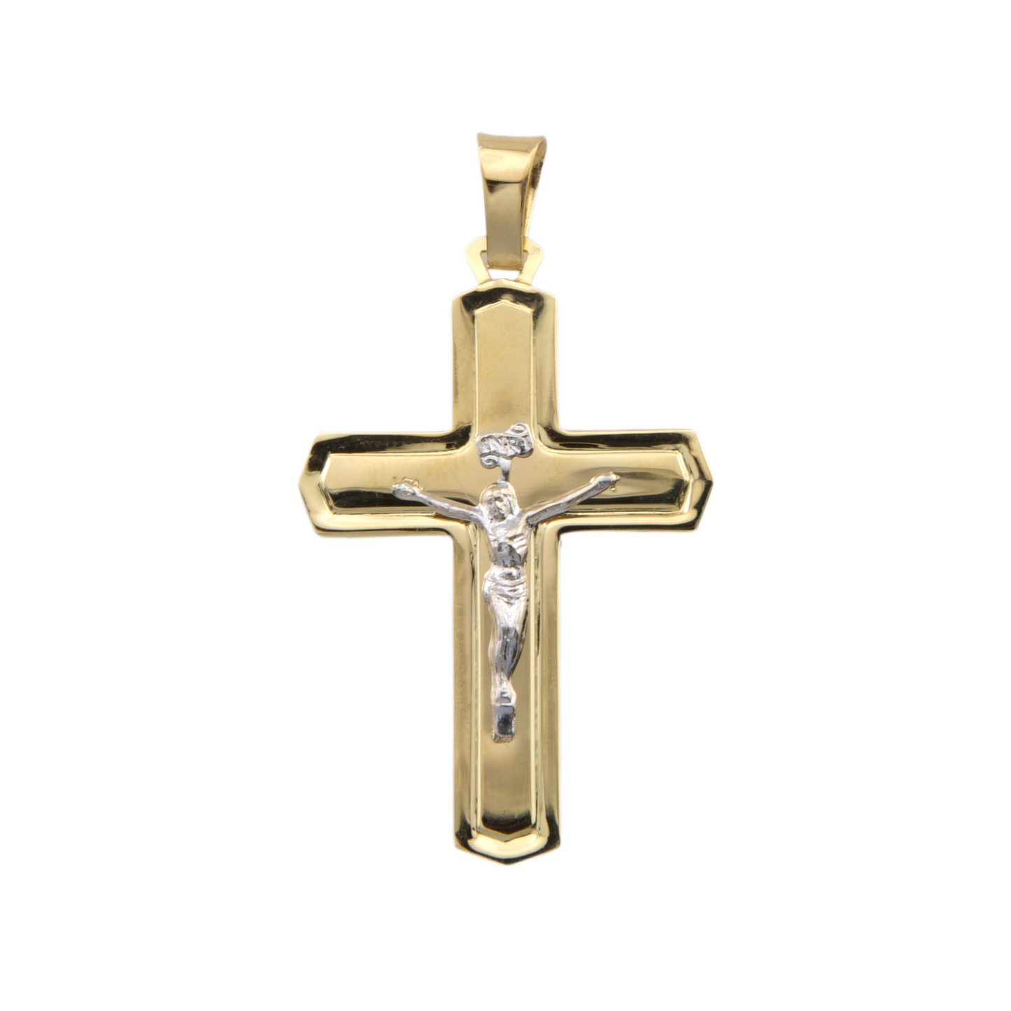 Bicolor Cross Pendant