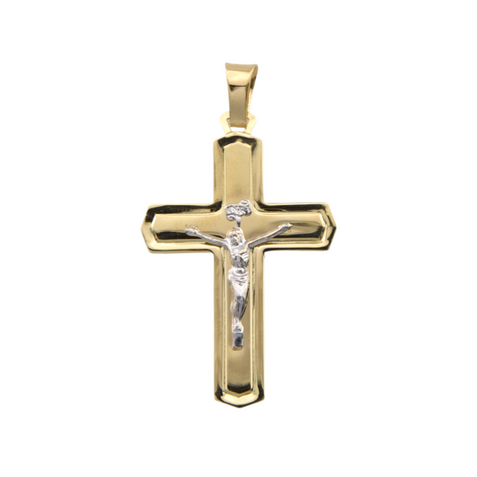 Bicolor Cross Pendant