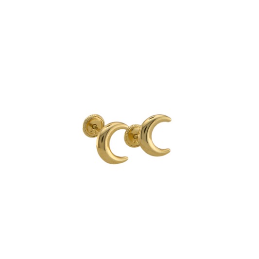 Half Moon Stud Earrings