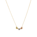 Three Colors Heart Necklace