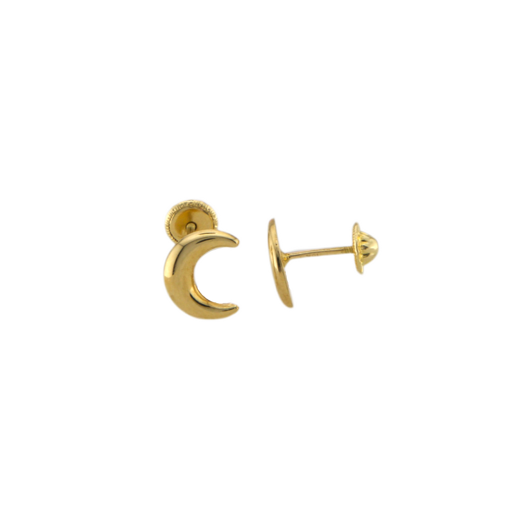 Half Moon Stud Earrings