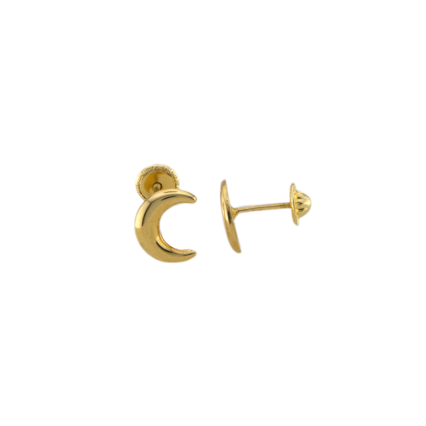 Half Moon Stud Earrings