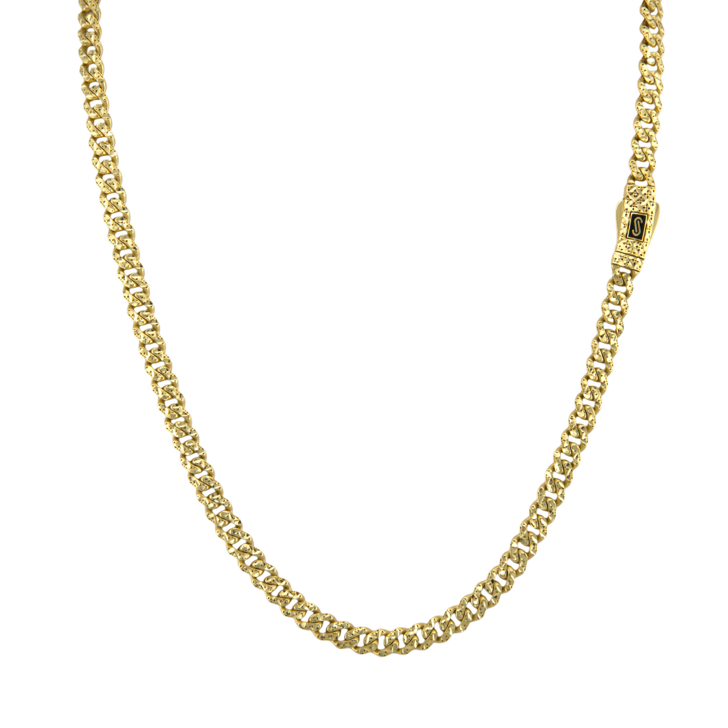 Classic Diamond Cut Monaco Chain