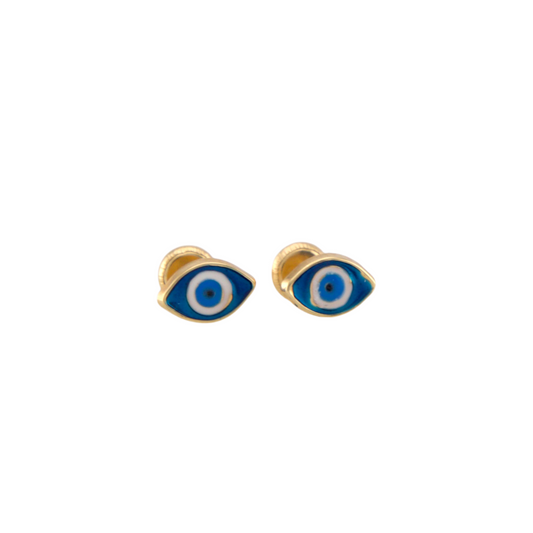 Blue Eye Stud Earrings