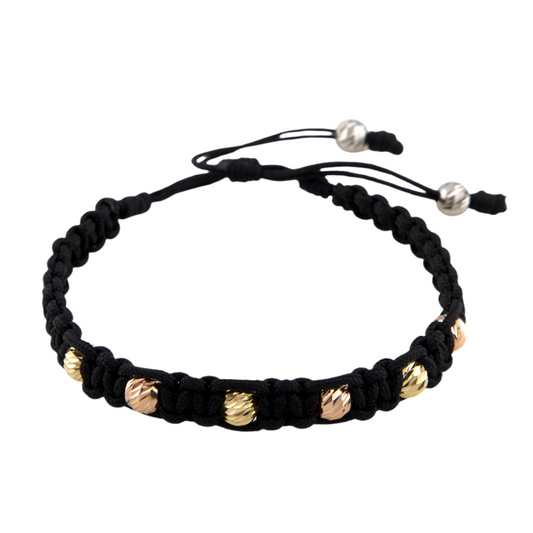 Rose & Yellow Gold Balls Bracelet