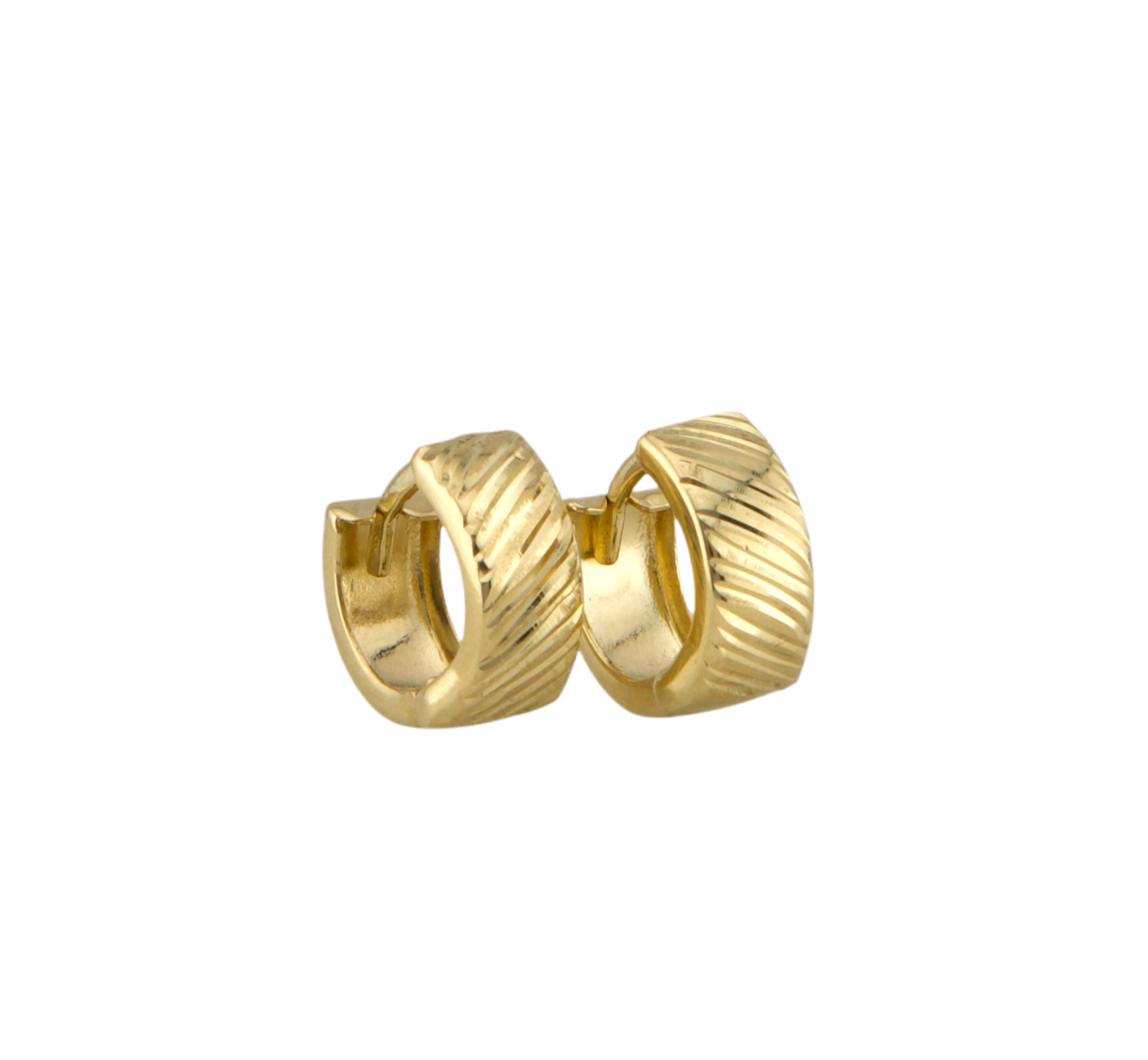 Diamond Cut Hoops Earrings