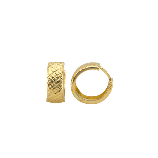 Diamond Cut Hoops Earrings