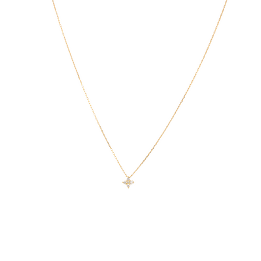 Diamond Flower Necklace