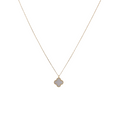 White Trevol Necklace