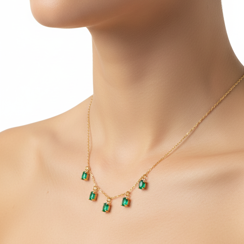 Genuine Emerald Necklace