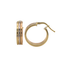 Three Colors Hoops Earrings
