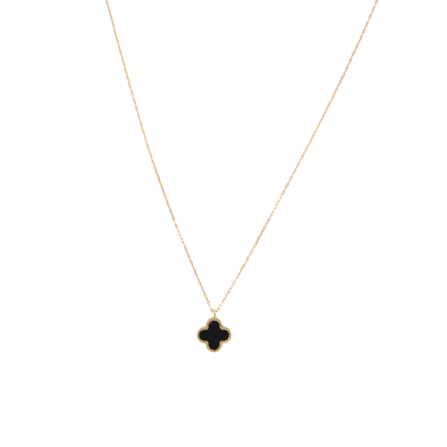 Black Trevol Necklace