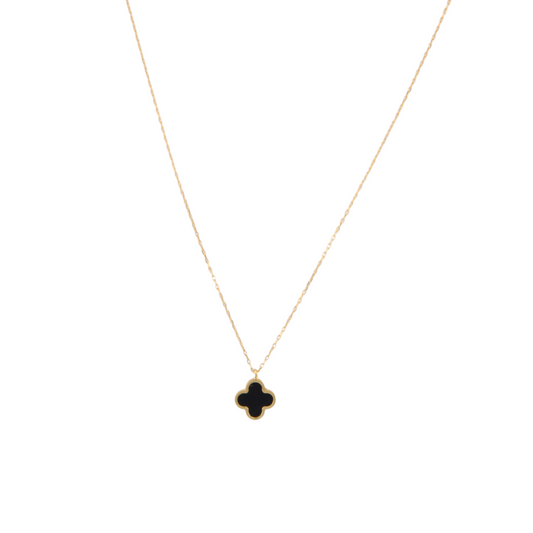 Black Trevol Necklace