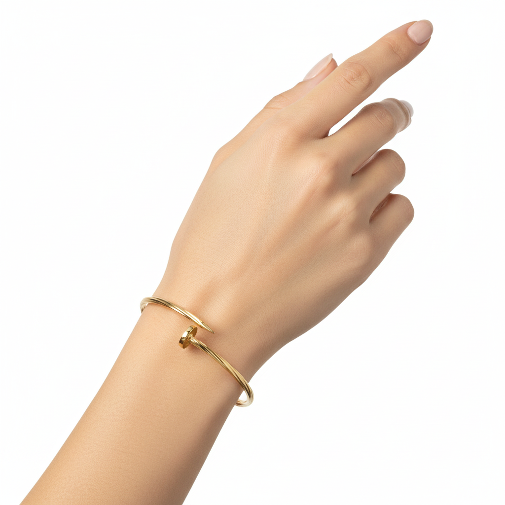 Twisted Nail Bangle