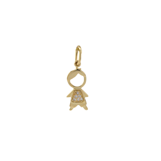 Diamond Little Boy Pendant