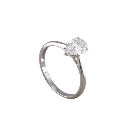 Pear Cut Diamond Ring
