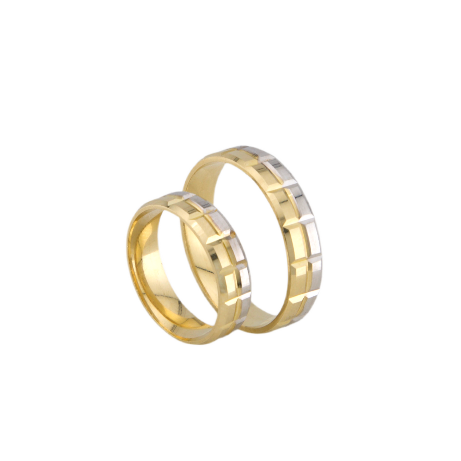 Set Bicolor Wedding Band
