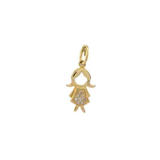 Diamond Little Girl Pendant