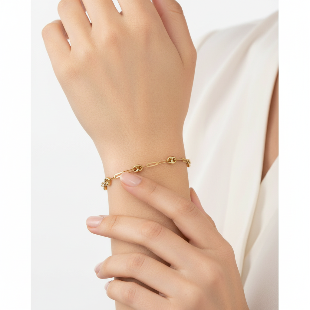 Mariner Paper Clip Bracelet