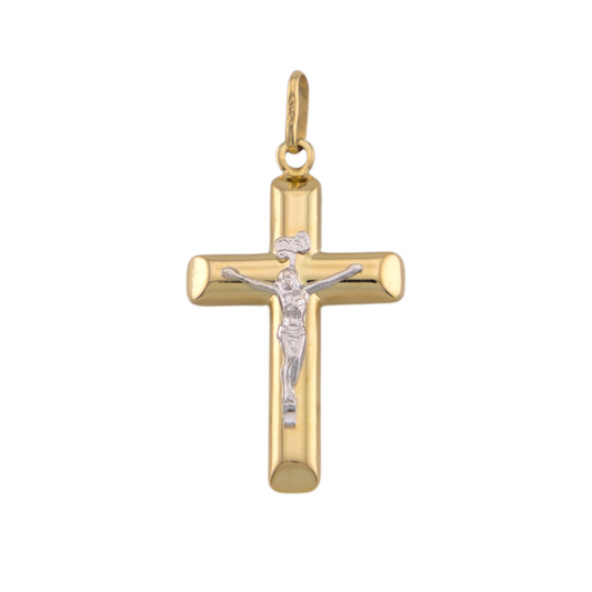 Bicolor Cross Pendant