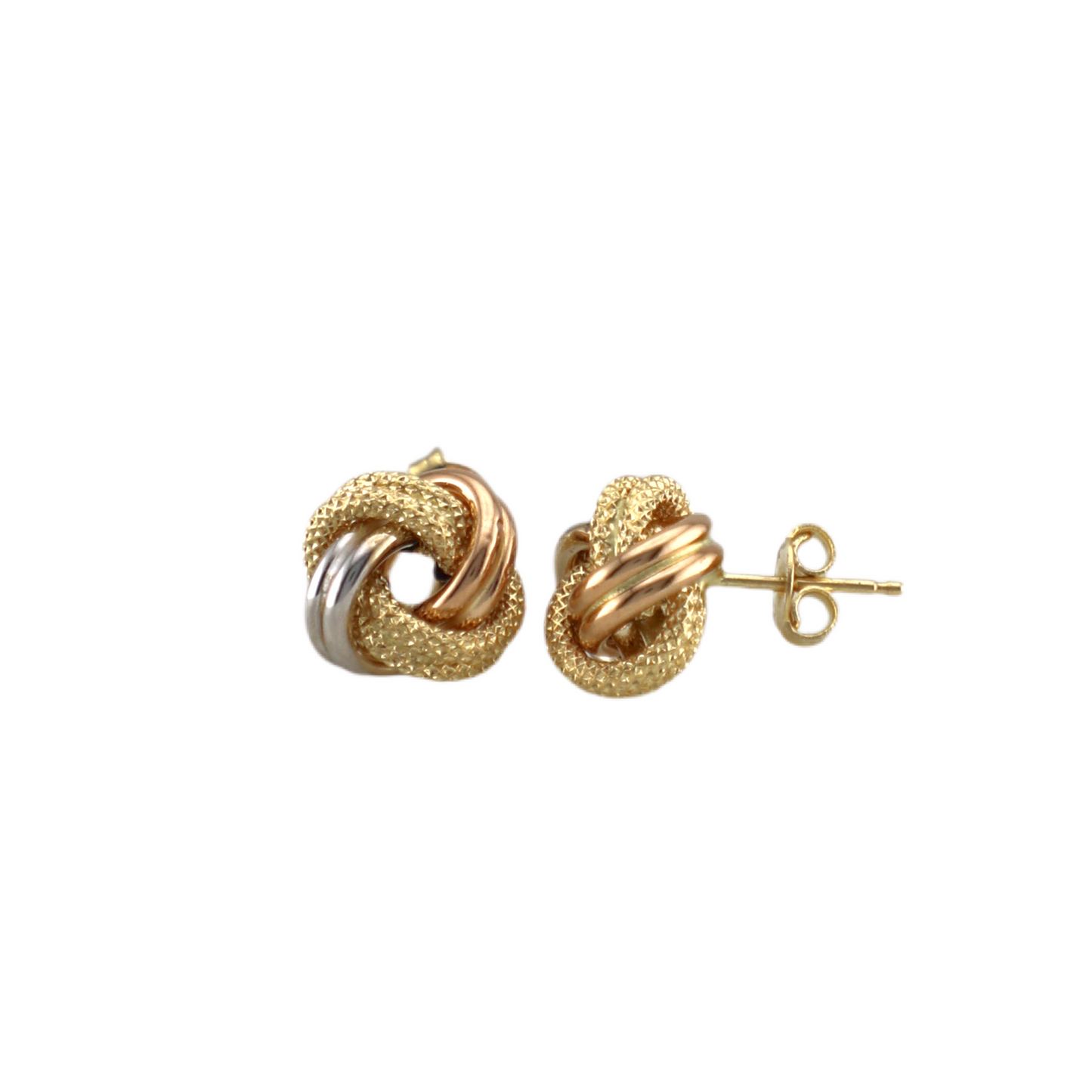 Three Colors Knot Stud Earrings