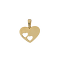Fancy Flat Heart Pendant