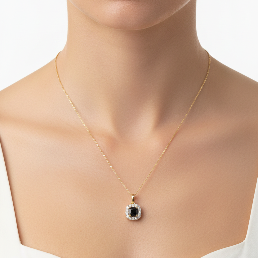 Diamond & Sapphire Necklace