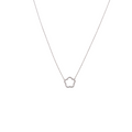 White Diamond Single Flower Necklace