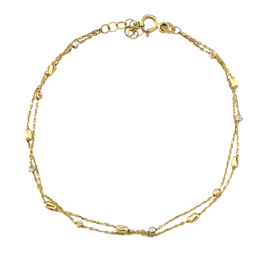 Three Colors Fancy Balls Bracelet