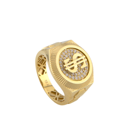 Zirconia Dollar Men Ring