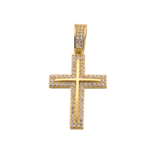 Fancy Zirconia Cross Pendant