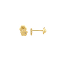 Diamond Flower Stud Earrings