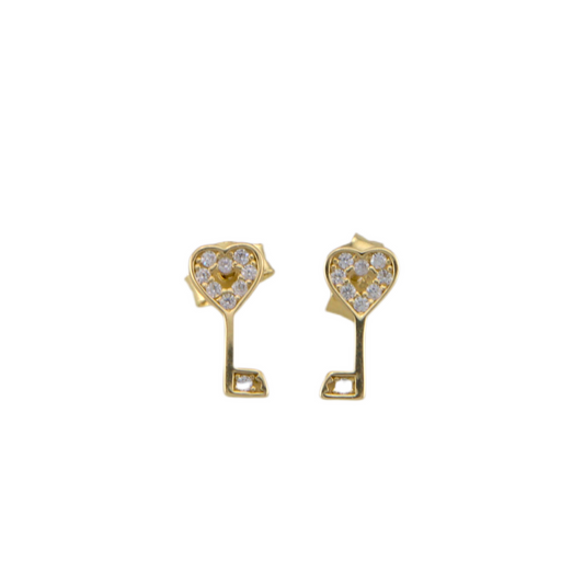 Key Figure Stud Earrings