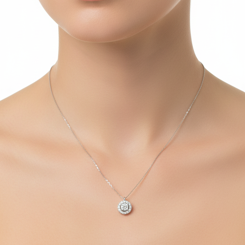 Round Diamond Necklace