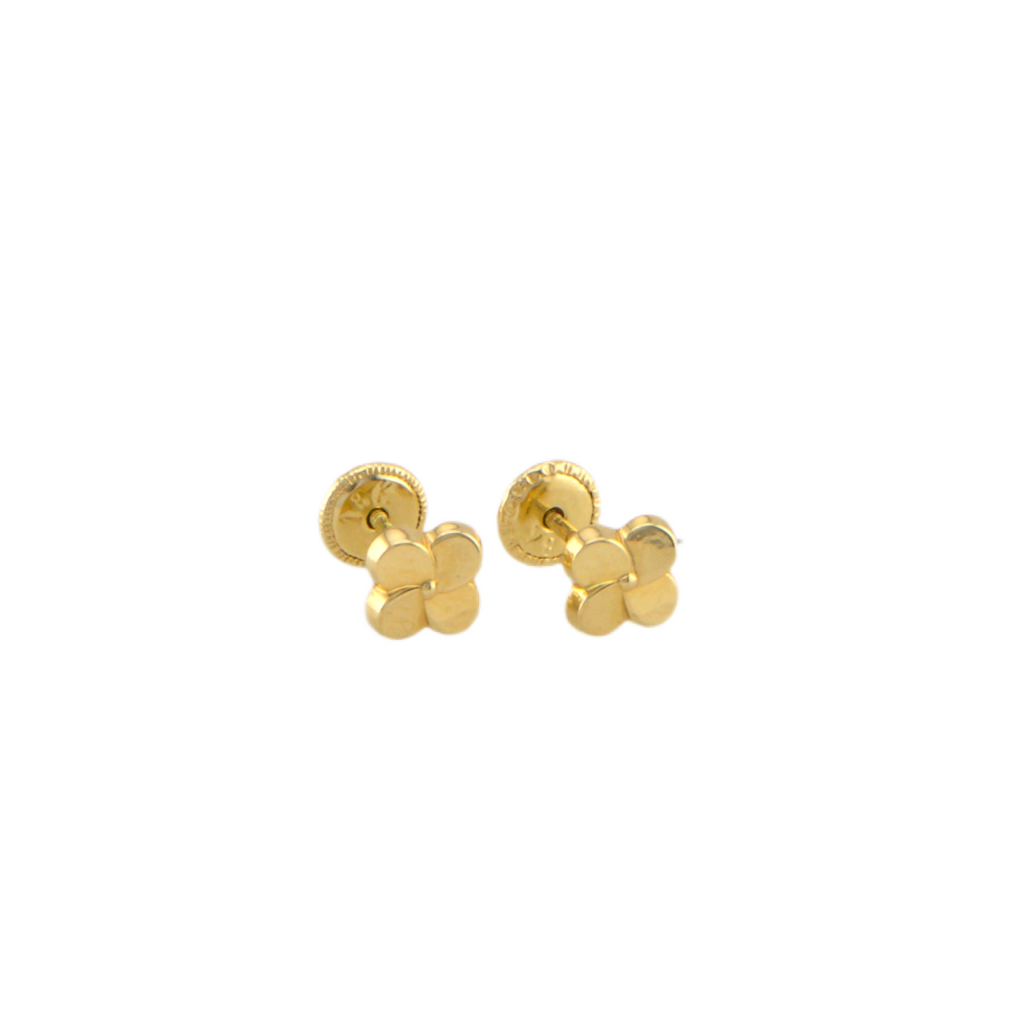 Gold Flower Stud Earrings
